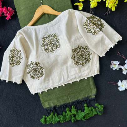 Khadi Cotton Saree Sarees