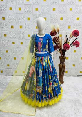 POSITION PRINT EMROIDERY WORK LAHENGA CHOLI  Lehenga Choli