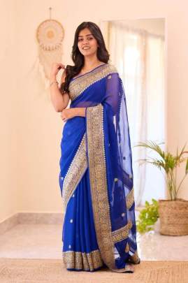 LILAN SOFT COTTON FABRIC Party wear saree