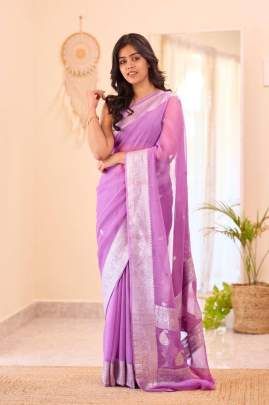 LILAN SOFT COTTON FABRIC Party wear saree