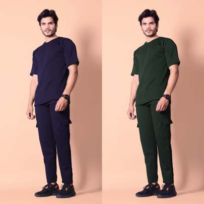 Mans T-Shirt Track Pant Combo Mens Shirt