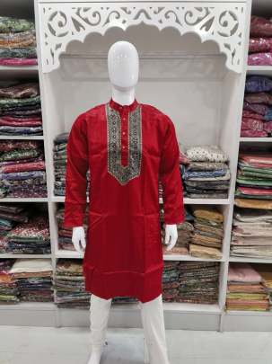 Men's Mirror work kurta Mens Kurta With Payjama