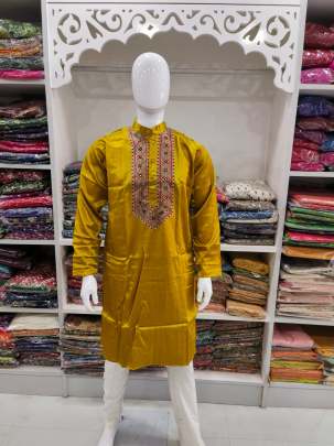 Men's Mirror work kurta Mens Kurta With Payjama