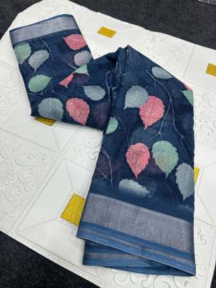 Mohapar Linen Saree  Silk saree