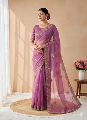 NEW FANCY SOFT CRYSTAL ORGANZA SAREE Designer sarees