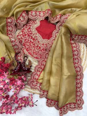 New premium designer saree  Party wear saree