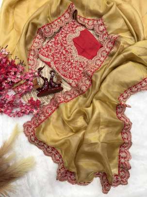 New premium designer saree  Party wear saree