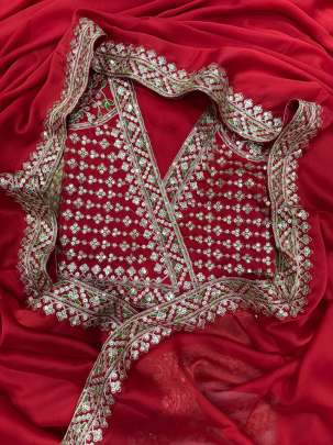 FESTIVE SPECIAL RED COLOR SEQUINS SAREE Party wear saree