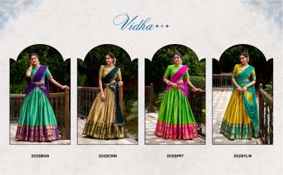 Poly Cotton Half Saree with Zari Weaving Work Lehenga Choli  Lehenga Choli