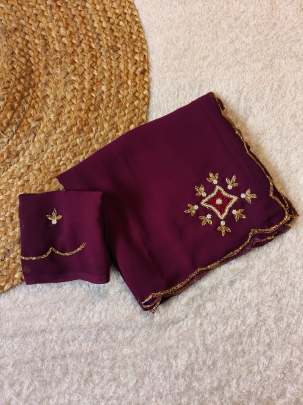 Premium Georgette blooming saree Sarees