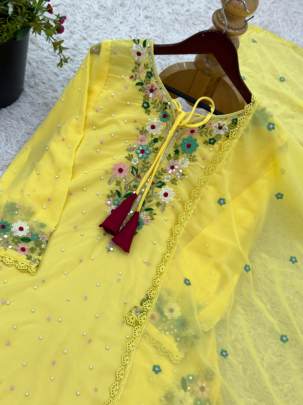 Presenting  New Designer Party Wear Look Top-Plazzo and Dupatta 3 piece 