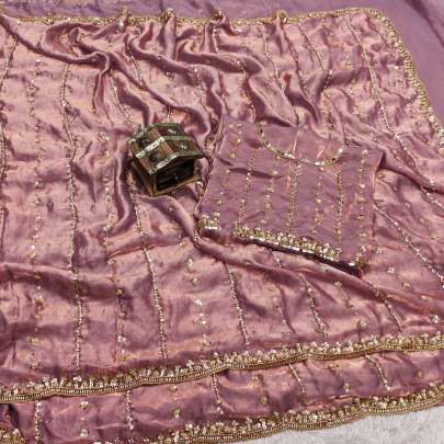 Pure Fandy Sattin Silk Saree sattin silk designer saree