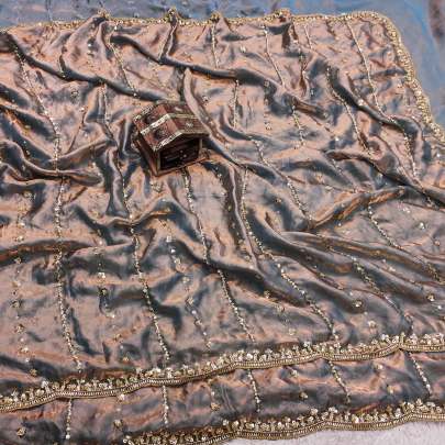 Pure Fandy Sattin Silk Saree sattin silk designer saree