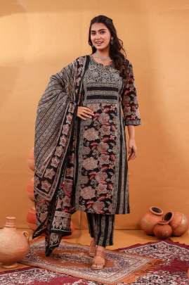 Pure Cotton Kurti Pent & Dupatta Set Cotton kurti seat 