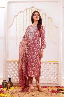 Pure Cotton Kurti Pent & Dupatta Set Cotton kurti seat 