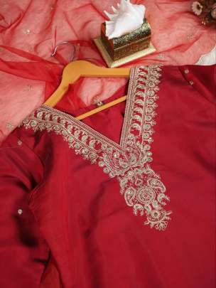 Roman Silk Kurta Pent Set 3 piece 