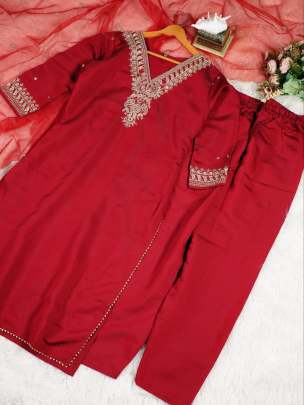 Roman Silk Kurta Pent Set 3 piece 