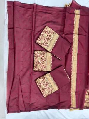 SOFT LICHI SILK CLOTH Lichi Silk Saree