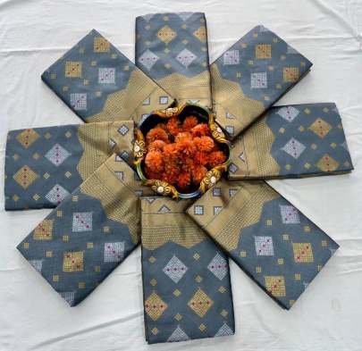 SOFT LICHI SILK CLOTH Lichi Silk Saree