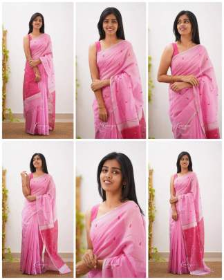 SOFT LILAN SLAB Lichi Silk Saree