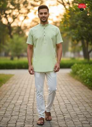 Short Kurta half sleeves for every celebration and casual wear Mens Short Kurta