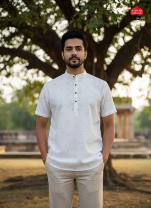 Short Kurta half sleeves for every celebration and casual wear Mens Short Kurta