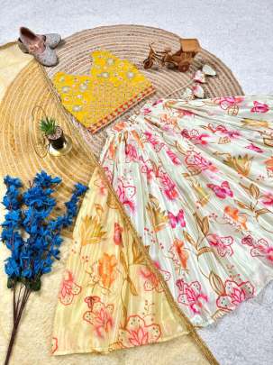 Stitched Lahenga - Blouse - Dupatta   Lehenga Choli