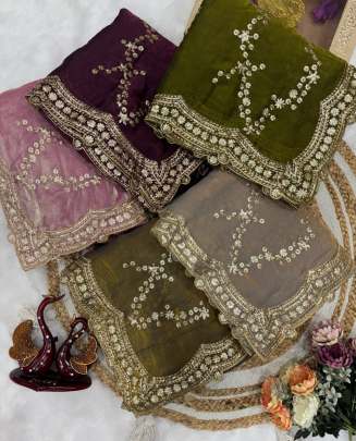 TRENDING SEQUINS SAREE  Party wear saree