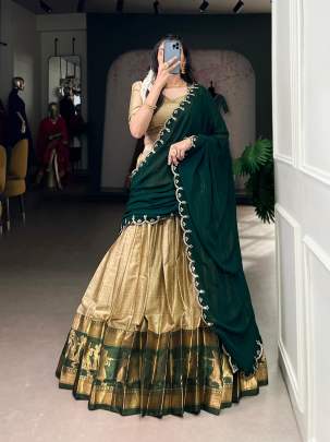 Zari Weaving Work Lehenga Choli  Lehenga Choli All