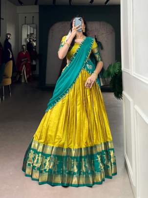 Zari Weaving Work Lehenga Choli  Lehenga Choli All