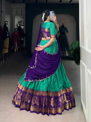 Zari Weaving Work Lehenga Choli  Lehenga Choli All