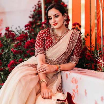 exclusive designer sequins saree 