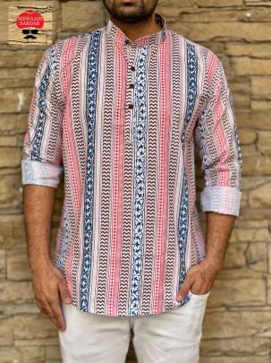 mens short kurta  SHORT KURTA