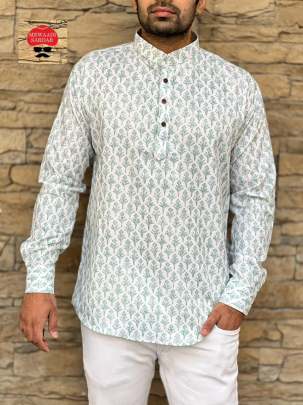 mens short kurta  SHORT KURTA